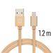 DATOVÝ KABEL SWISSTEN TEXTILE USB / LIGHTNING 1,2 M ZLATÝ