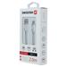 DATOVÝ KABEL SWISSTEN TEXTILE USB / USB-C 2,0 M STŘÍBRNÝ