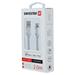 DATOVÝ KABEL SWISSTEN TEXTILE USB / LIGHTNING MFi 2,0 M STŘÍBRNÝ