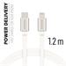 DATOVÝ KABEL SWISSTEN TEXTILE USB-C / LIGHTNING 1,2 M STŘÍBRNÝ