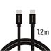 DATOVÝ KABEL SWISSTEN TEXTILE USB-C / USB-C 1,2 M ČERNÝ