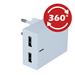 SWISSTEN SÍŤOVÝ ADAPTÉR SMART IC 2x USB 3A POWER + DATOVÝ KABEL USB / MICRO USB 1,2 M BÍLÝ