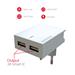 SWISSTEN SÍŤOVÝ ADAPTÉR SMART IC 2x USB 3A POWER + DATOVÝ KABEL USB / MICRO USB 1,2 M BÍLÝ