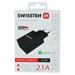 SWISSTEN SÍŤOVÝ ADAPTÉR SMART IC 2x USB 2,1A POWER ČERNÝ