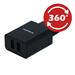 SWISSTEN SÍŤOVÝ ADAPTÉR SMART IC 2x USB 2,1A POWER + DATOVÝ KABEL USB / LIGHTNING 1,2 M ČERNÝ