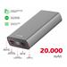 SWISSTEN ALUMINUM POWER BANK 20000 mAh 20W POWER DELIVERY GREY