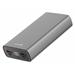 SWISSTEN ALUMINUM POWER BANK 20000 mAh 20W POWER DELIVERY GREY