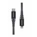 DATOVÝ KABEL SWISSTEN KEVLAR USB-C / LIGHTNING 1,5 M ANTRACIT
