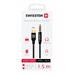 AUDIO ADAPTÉR SWISSTEN TEXTILE USB-C (samec)/3,5 mm JACK (samec) 1,5M ČERNÝ