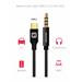 AUDIO ADAPTÉR SWISSTEN TEXTILE USB-C (samec)/3,5 mm JACK (samec) 1,5M ČERNÝ