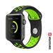 SWISSTEN ŘEMÍNEK PRO APPLE WATCH SILIKONOVÝ - SPORT 38 / 40 / 41 mm ČERNO/ZELENÝ