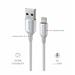 DATOVÝ KABEL SWISSTEN TEXTILE II USB / LIGHTNING 1,5 M BÍLÝ