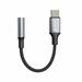 AUDIO ADAPTÉR SWISSTEN TEXTILE USB-C (samec) / 3,5mm AUX 0,15 M ČERNÝ (nahrazuje 73501301)