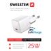 SWISSTEN MINI SÍŤOVÝ ADAPTÉR GaN USB-C 25W POWER DELIVERY