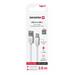 DATOVÝ KABEL SWISSTEN TEXTILE USB / USB-C 2,0 M STŘÍBRNÝ
