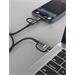 TEXTILNÍ DATOVÝ KABEL SWISSTEN 4in1, 3A 1,5 M ČERNÝ