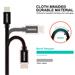 DATOVÝ KABEL SWISSTEN TEXTILE USB / USB-C 2,0 M STŘÍBRNÝ