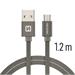 DATOVÝ KABEL SWISSTEN TEXTILE USB / MICRO USB 1,2 M ŠEDÝ