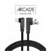 TEXTILNÍ DATOVÝ KABEL SWISSTEN ARCADE USB / USB-C 1,2 M ČERNÝ