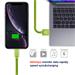 DATOVÝ KABEL SWISSTEN TEXTILE USB / LIGHTNING 2,0 M ZELENÝ