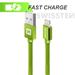 DATOVÝ KABEL SWISSTEN TEXTILE USB / LIGHTNING 2,0 M ZELENÝ