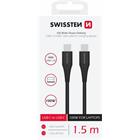 DATOVÝ KABEL SWISSTEN TPE USB-C/USB-C POWER DELIVERY 5A (100W) 2,5 M ČERNÝ