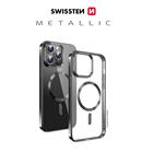 POUZDRO SWISSTEN CLEAR JELLY MagStick METALLIC PRO APPLE IPHONE 16 PRO ČERNÉ