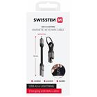 SWISSTEN MAGNETICKÝ KEYCHAIN KABEL USB-A / LIGHTNING 9,7 CM