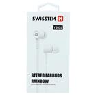 SLUCHÁTKA SWISSTEN EARBUDS RAINBOW YS-D2 BÍLÁ