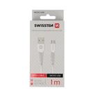 DATOVÝ KABEL SWISSTEN USB / MICRO USB 1,0 M BÍLÝ