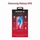 SKLO SWISSTEN FULL GLUE, COLOR FRAME, CASE FRIENDLY PRO SAMSUNG A505 GALAXY A50 ČERNÉ