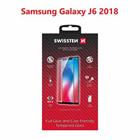 SKLO SWISSTEN FULL GLUE, COLOR FRAME, CASE FRIENDLY PRO SAMSUNG J600 GALAXY J6 2018 ČERNÉ