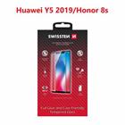 SKLO SWISSTEN FULL GLUE, COLOR FRAME, CASE FRIENDLY PRO HUAWEI Y5 2019/HONOR 8s ČERNÉ