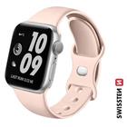 SWISSTEN ŘEMÍNEK PRO APPLE WATCH SILIKONOVÝ 38 / 40 / 41 mm PÍSKOVĚ RŮŽOVÝ