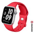 SWISSTEN ŘEMÍNEK PRO APPLE WATCH SILIKONOVÝ 42 / 44 / 45 / 49 mm ČERVENÝ