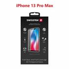 SKLO SWISSTEN ULTRA DURABLE 3D FULL GLUE GLASS PRO APPLE IPHONE 13 PRO MAX ČERNÉ