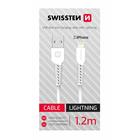 DATOVÝ KABEL SWISSTEN USB/LIGHTNING BÍLÝ 1,2M (SAMOPRODAVAČ)