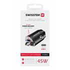 SWISSTEN CL ADAPTÉR POWER DELIVERY 2x USB-C 45W NANO ČERNÝ