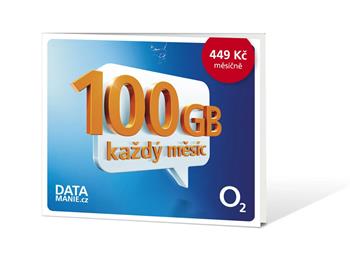 O2 DATOVÁ SIM KARTA - 100 GB MĚSÍČNĚ