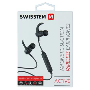 SLUCHÁTKA BLUETOOTH SWISSTEN ACTIVE ČERNÁ