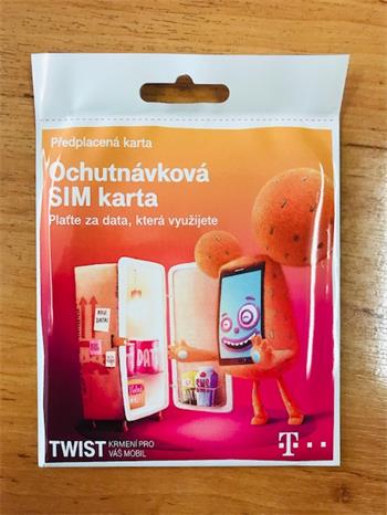 PŘEDPLACENÁ T-MOBILE TWIST SIM KARTA - kredit 10 Kč