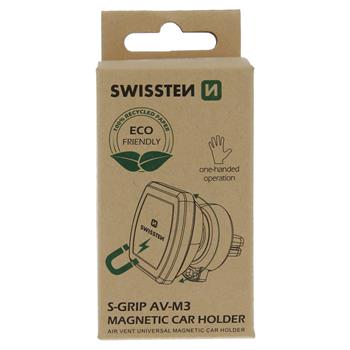 MAGNETICKÝ DRŽÁK DO VENTILACE AUTA SWISSTEN S-GRIP AV-M3 (ECO BALENÍ)