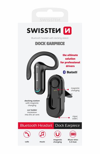 BLUETOOTH HEADSET SWISSTEN DOCK EARPIECE