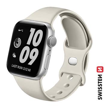 SWISSTEN ŘEMÍNEK PRO APPLE WATCH SILIKONOVÝ 38 / 40 / 41 mm KAMENNĚ ŠEDÝ