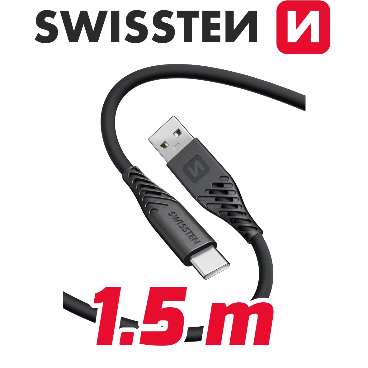 USB/USB-C silikonové 1,5 m