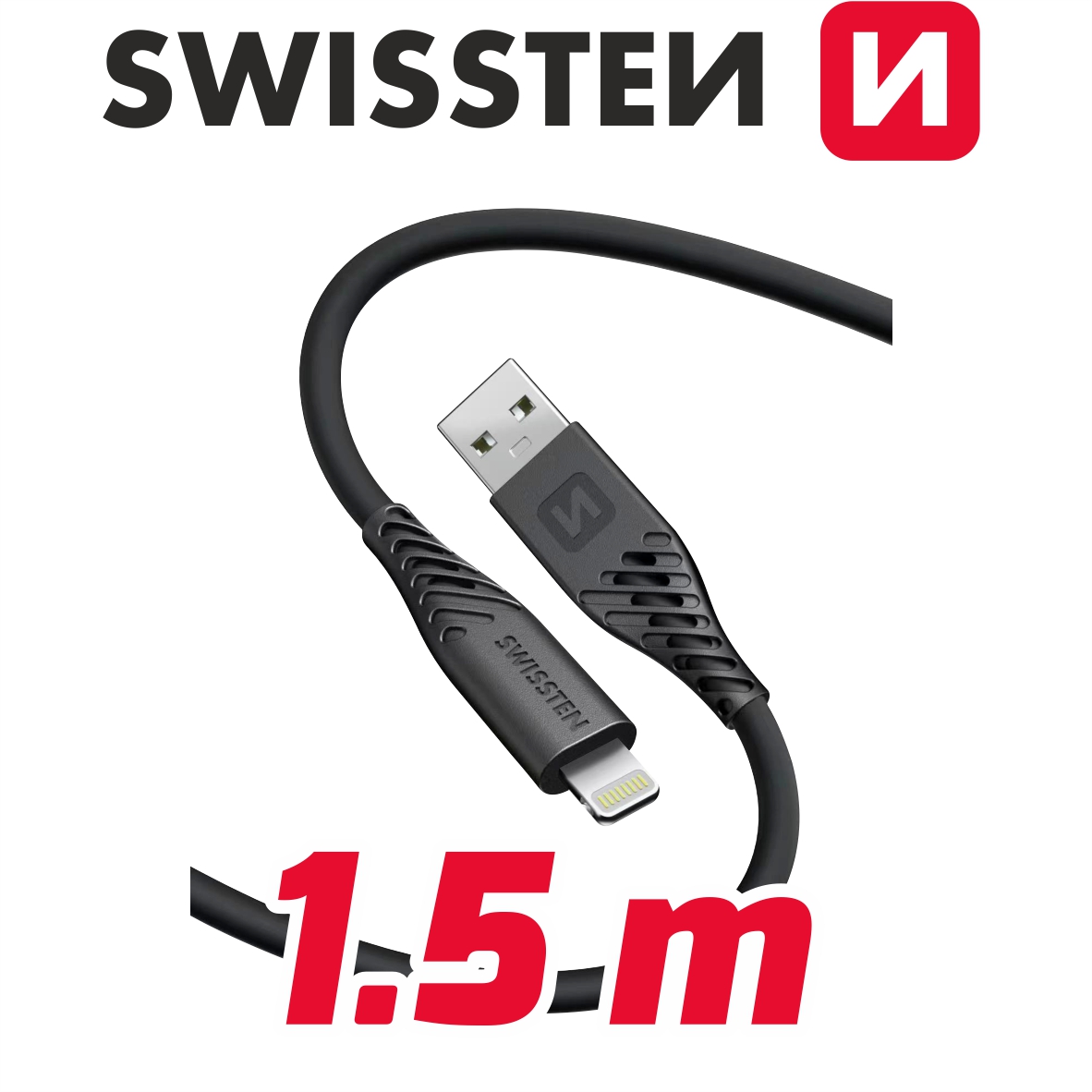 USB/lightning silikonové 1,5 m