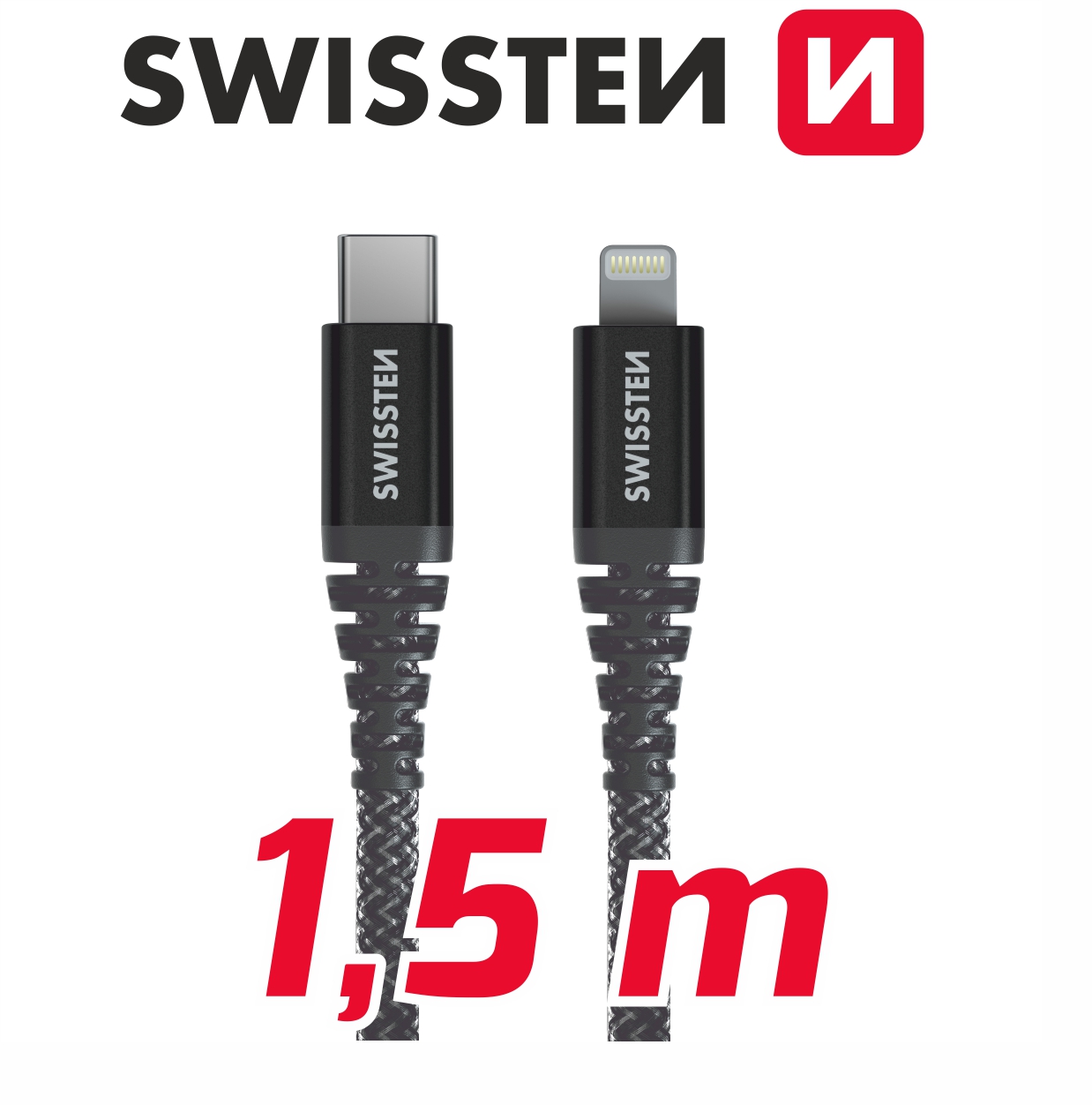 USB-C/lightning kevlarové 1,5 m