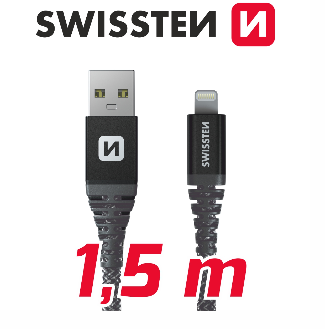 USB/lightning kevlarové 1,5 m