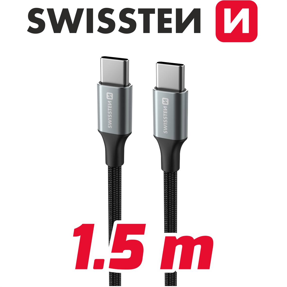 USB-C/USB-C textilní II. 1,5 m