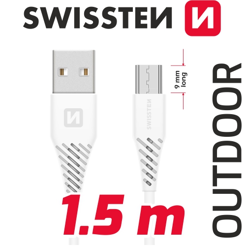 USB/micro USB TPU pro outdoor smartphony 1,5 m